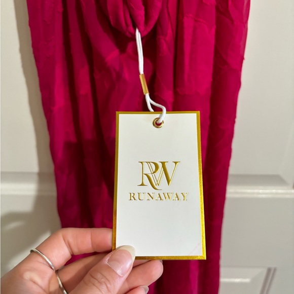 NWT Runaway the Label: Florenza Maxi Dress - Fuchsia - Small AND Medium - Picture 6 of 13